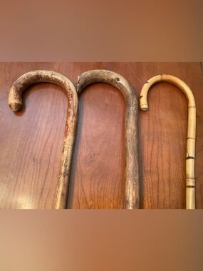 3 Vintage Walking Canes